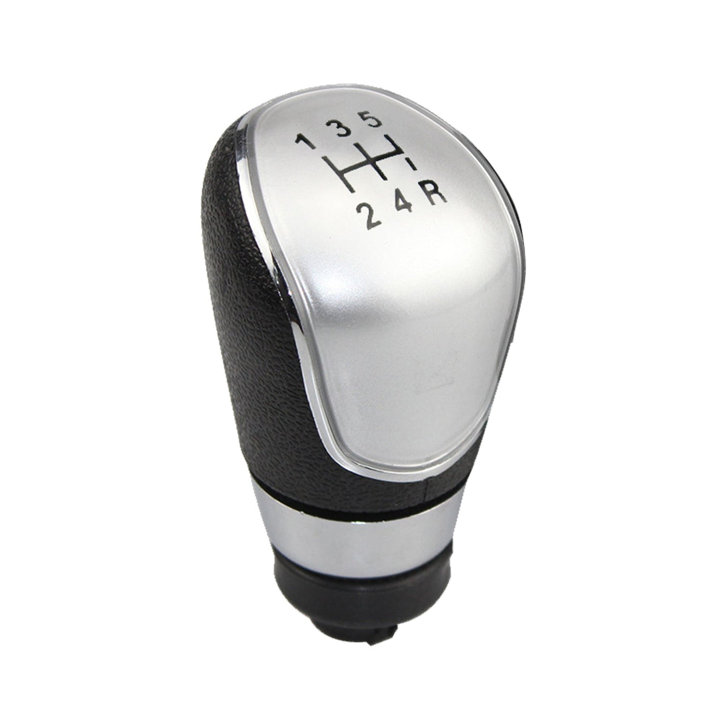 5-Speed Manual Gear Shift Knob Silver Suitable For Ford Fiesta MK2 C-Max 2008-2013-0