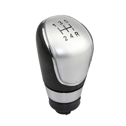5-Speed Manual Gear Shift Knob Silver Suitable For Ford Fiesta MK2 C-Max 2008-2013-0