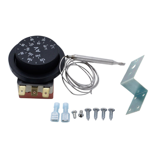 12V Adjustable Fan Thermostat Controller Kit Suitable For AU Adjustable Fan Thermostat Switch Temperature Control Probe 0-120°C-0