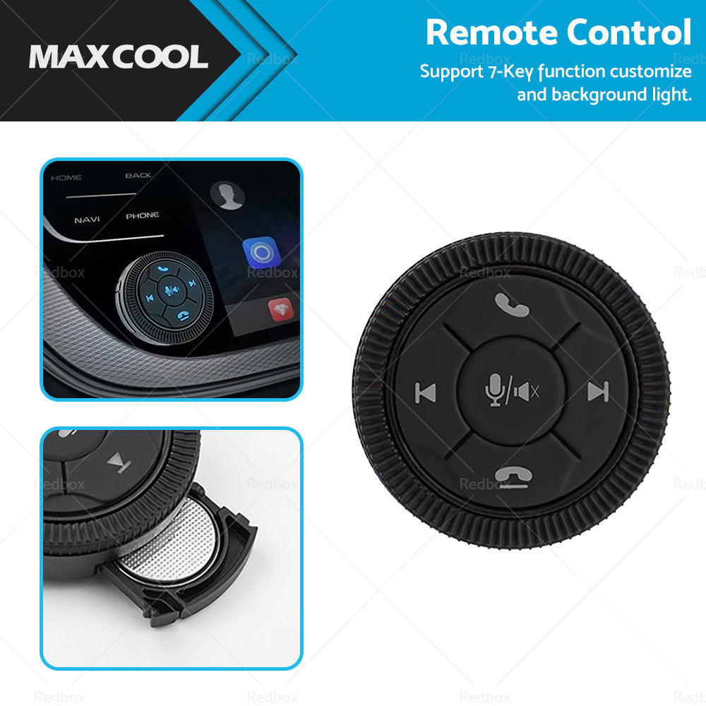 Universal 7 Keys Car Wireless Steering Wheel Remote Control Knob Auto Accessory-0