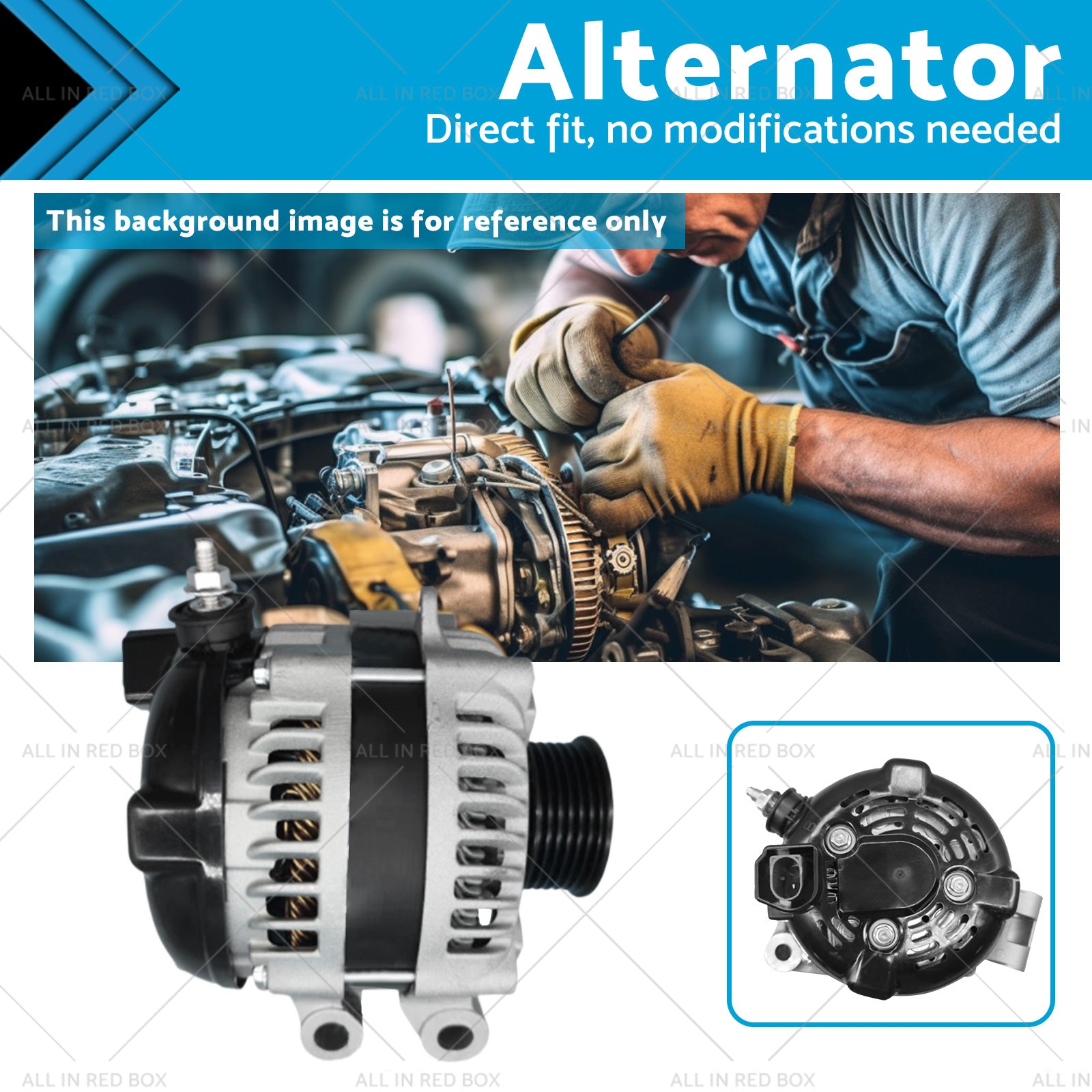 Alternator Suitable For Land Rover Range Rover Jaguar XJ Xf 150A 12V CW 6-groove-2