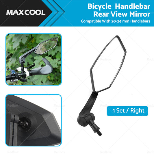 Bicycle Bike Cycle Handlebar Rear View Mirrors Rearview Rectangle Back Mirror-0