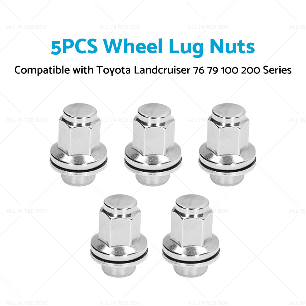 5PCS 14x1. 5 Alloy Wheel Lug Nuts Suitable for Landcruiser 76 79 100 200 Series-1