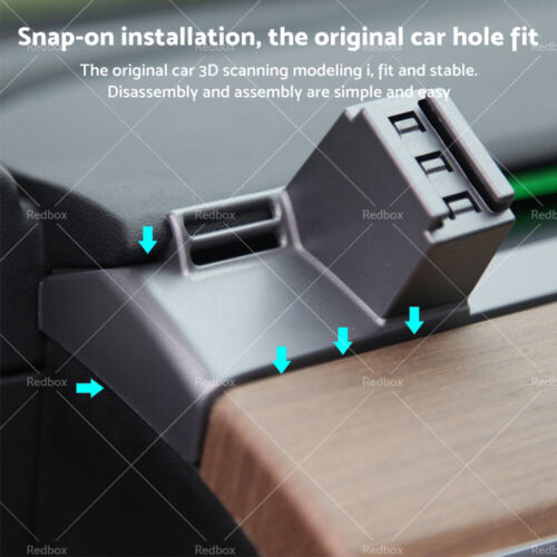 360 Angle Rotation GPS Navigation Cell Phone Holder Stand Mount For Tesla Model 3 Y-3