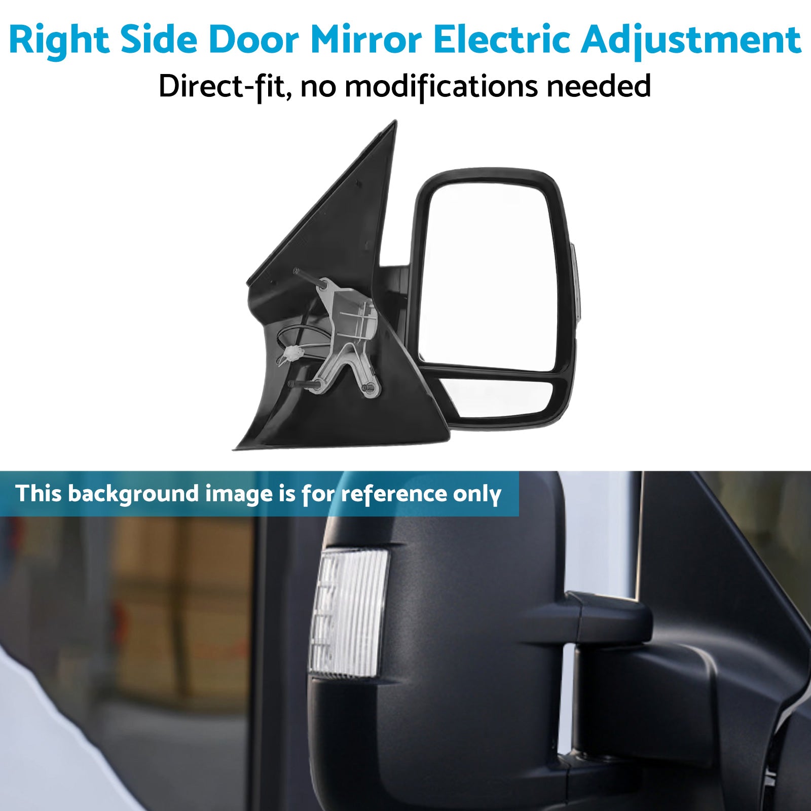 RH Side Door Mirror Electric Adjustment Driver Side Suitable For LDV V80 13 on 美国：RH Door Mirror Electric Adjustment Passenger Side Suitable For LDV V80 13 on-3