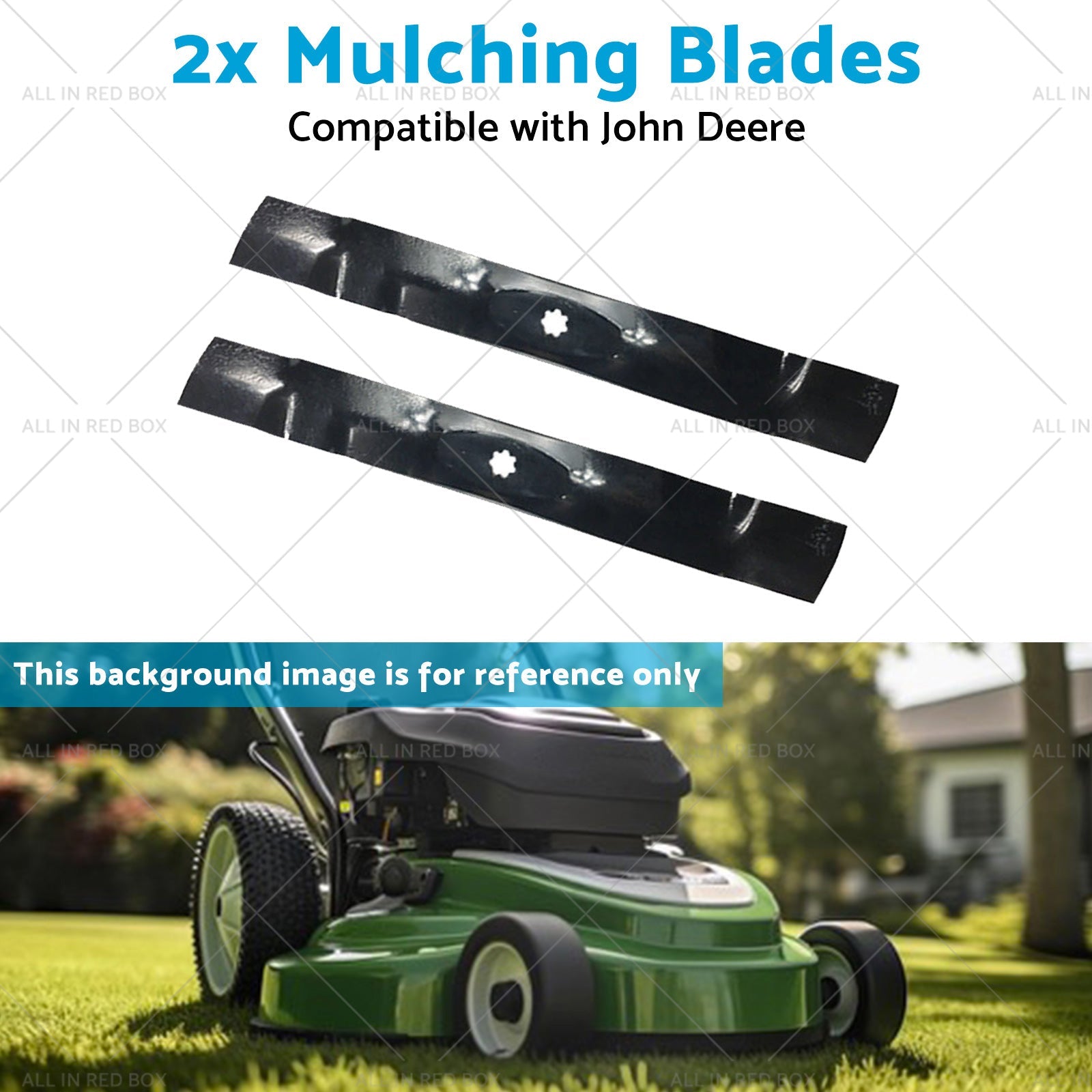 AM141033 GX22151 2x 42 inch  Mulching Blades Suitable for John Deere LA115 LA120 D100-3