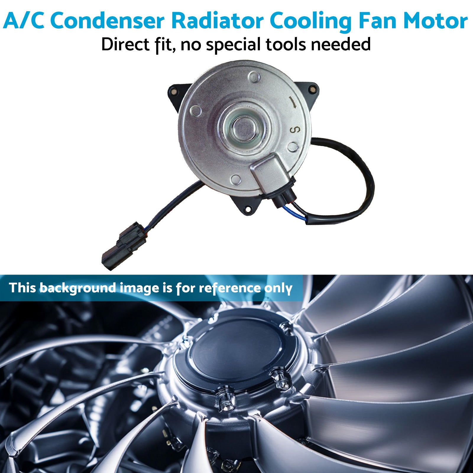 A/C Condenser Radiator Cooling Fan Motor Suitable For Honda Accord 19030-R40-A01-3