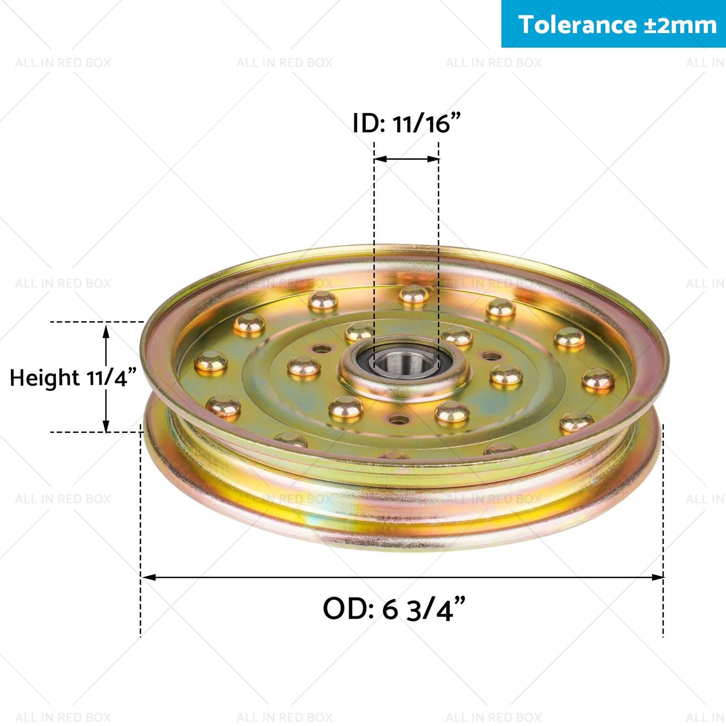 116-4667  or  132-9424 Deck Steel Flat Idler Pulley Suitable for Toro Z Master-3