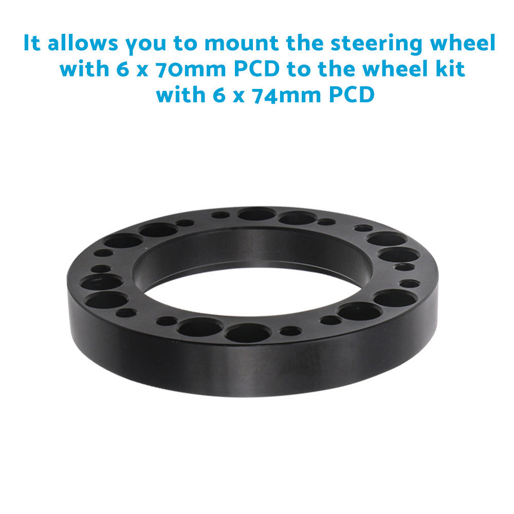 Black Steering Wheel Hub Adapter Spacer Suitable For MOMO to NARDI Quick Release-2