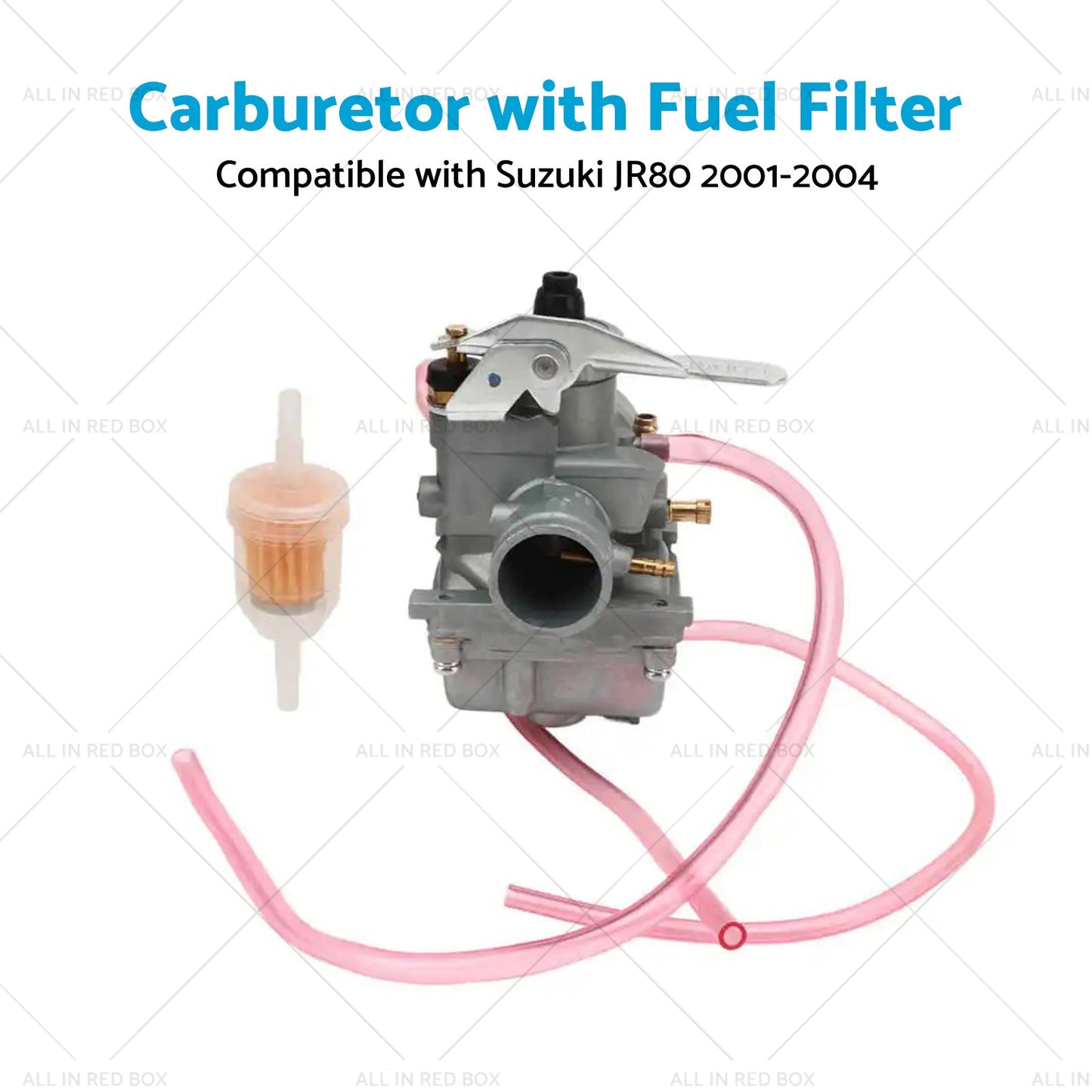 1x Carburetor with Fuel Filter Assembly Suitable for Suzuki JR80 2001-2004 Bike-3