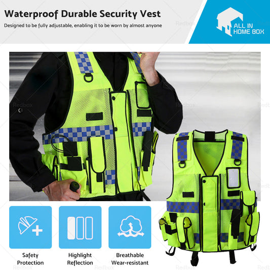 Ultimate Security Reflective Executive Safety Vests. Hi Vis Protective Work Wear-0