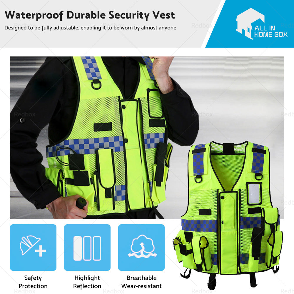 Ultimate Security Reflective Executive Safety Vests. Hi Vis Protective Work Wear-0
