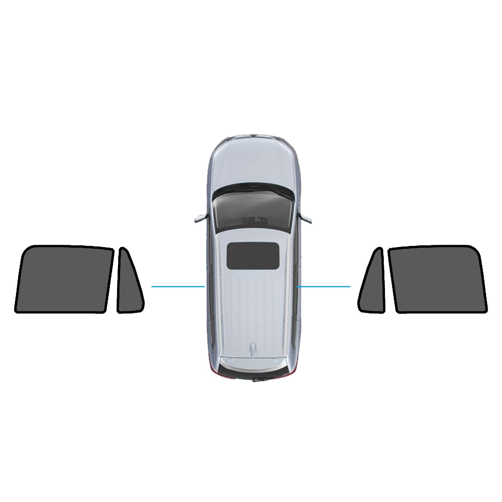 Magnetic Mesh Sun Blind Shades Suitable for Volvo XC90 2015-Current On Front/Rear-2