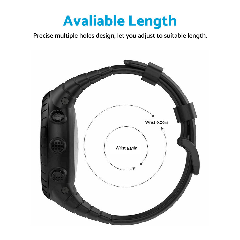Suitable For SUUNTO CORE SS014993000 Luxury Rubber Replacement Watch Band Strap-2