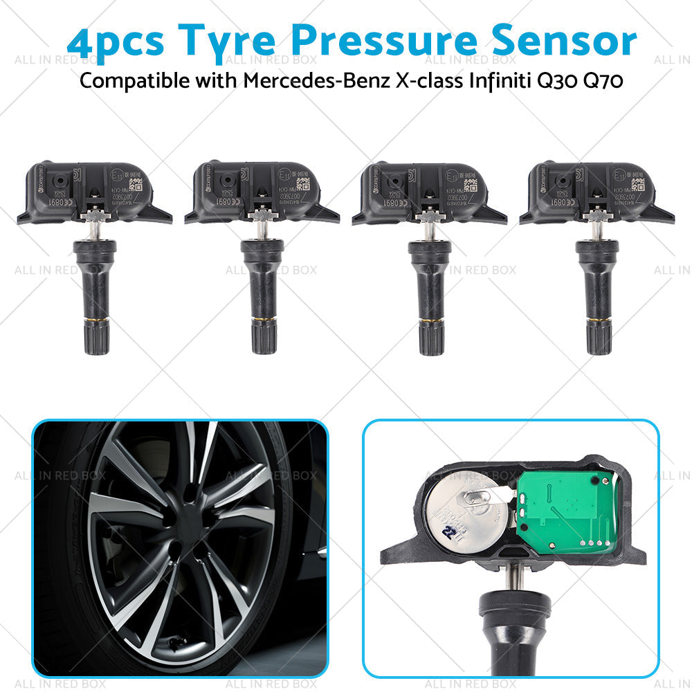 4PCS Tyre Pressure Sensor 40700-5ZH0A Suitable for Mercedes X Class 2017-2020-4