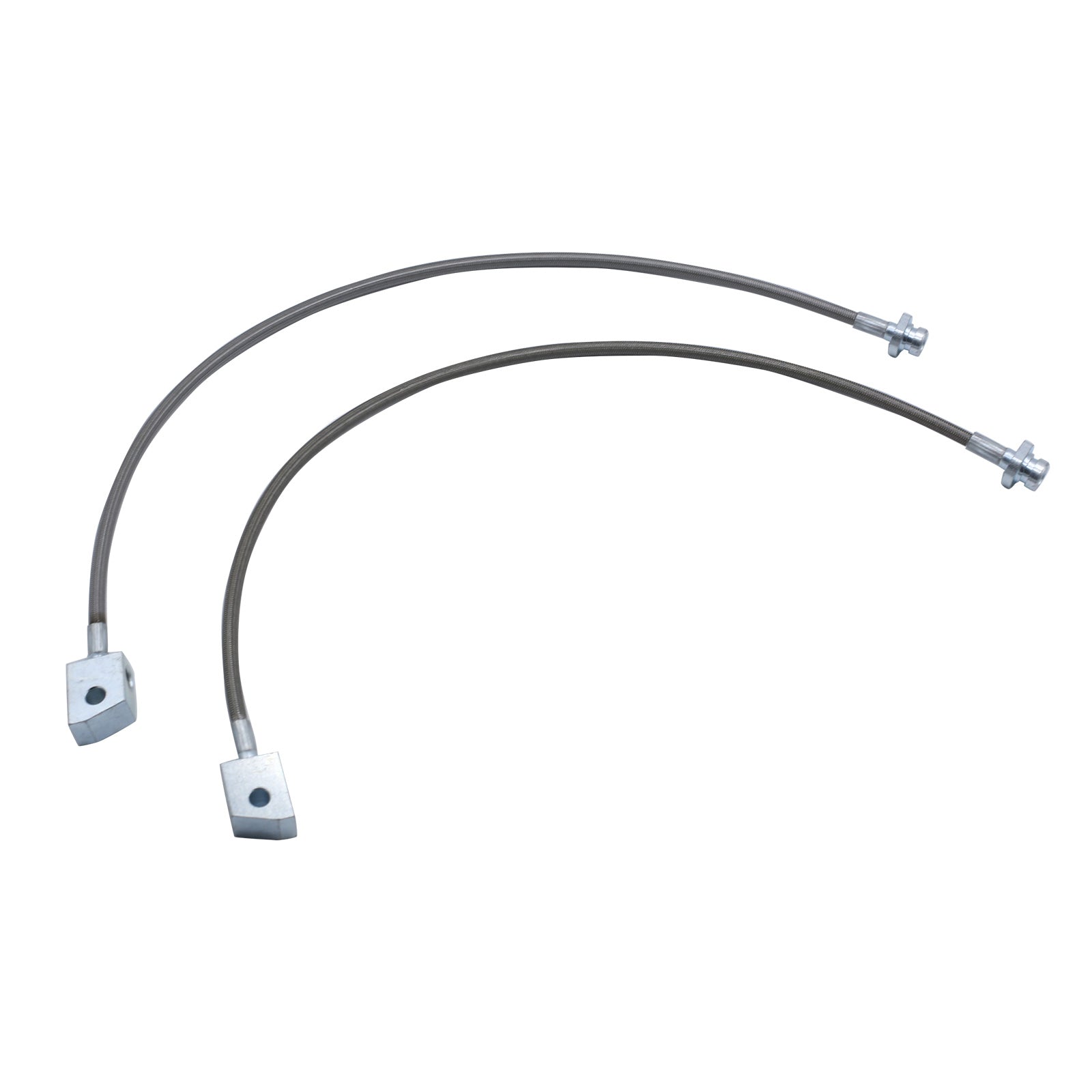 2x Extended Braided Brake Lines Suitablefor Nissan Patrol GU Y61 GQ Y60 2-6inchLift-0