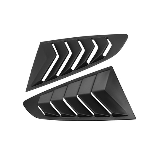 2x Side Window Louvers Sun Shade Cover Suitable For Ford Mustang 2015-2022-0
