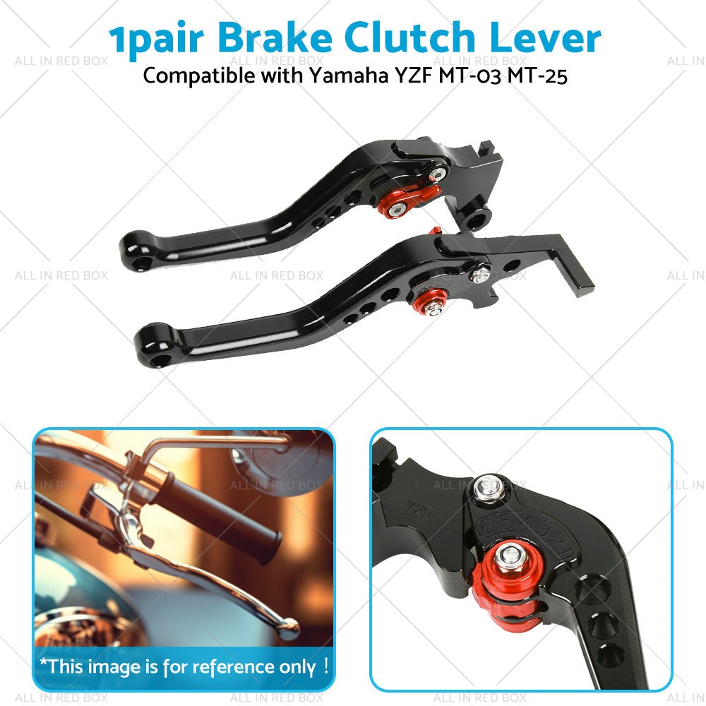Short Clutch Brake Levers CNC Suitable for Yamaha YZF R3 R25 MT03 MT25 2014-2021-4