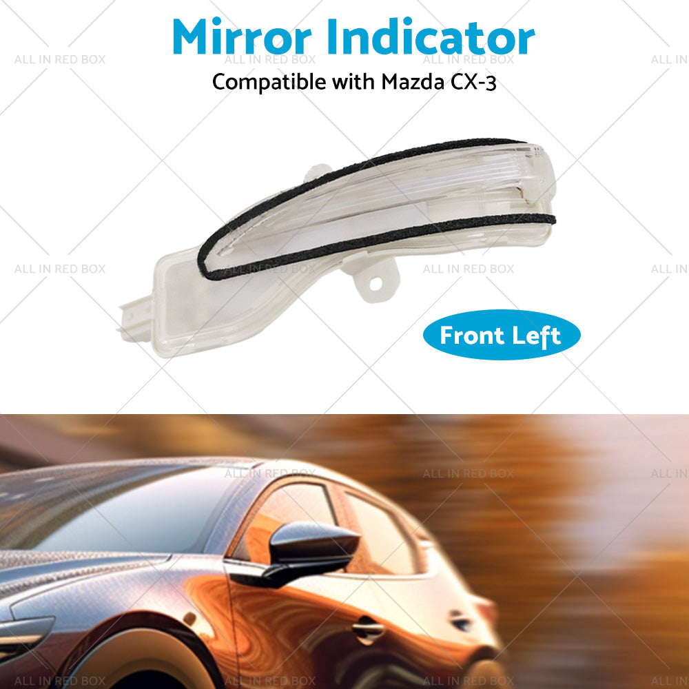 Left Side Mirror Light Indicator Blinker Suitable for Mazda CX-3 CX3 2015-2022-3