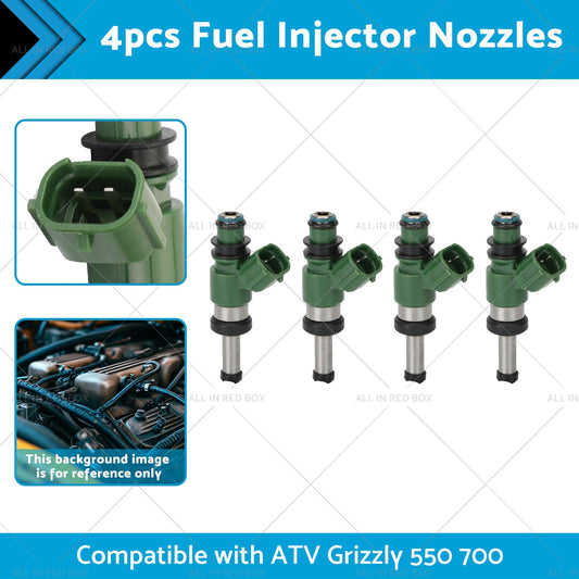 3B4-13761-00-00 4pcs Fuel Injector Nozzles Suitablefor ATV Grizzly 550 700 07-17-1
