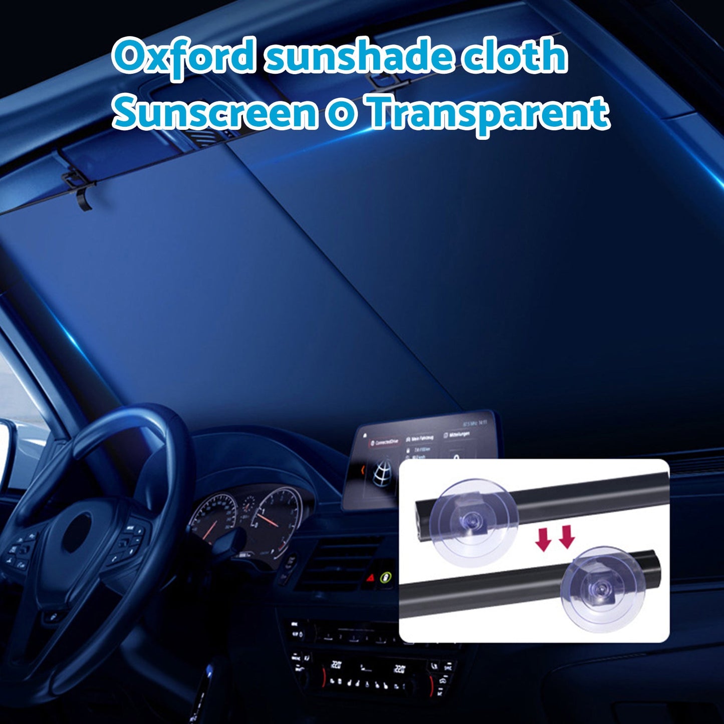 Auto Retractable Sunshade Suitable For Car Windshield w/Automatic Function 2025-4