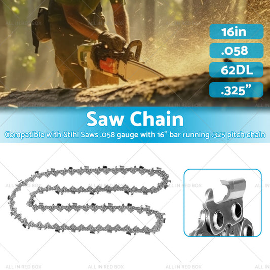 Tungsten Carbide Chainsaw Chain 16inch. 325inch. 058 62DL Suitable for Stihl MS 230-1