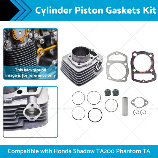 Cylinder Piston Gaskets Kit 63. 5mm Suitable For Honda 250ml ATC200 XL200 250cc-1
