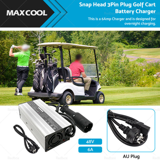 48V or 6A Snap Head 3Pin Plug Golf Cart Battery Charger Suitable For EZ-GO TXT Club-0