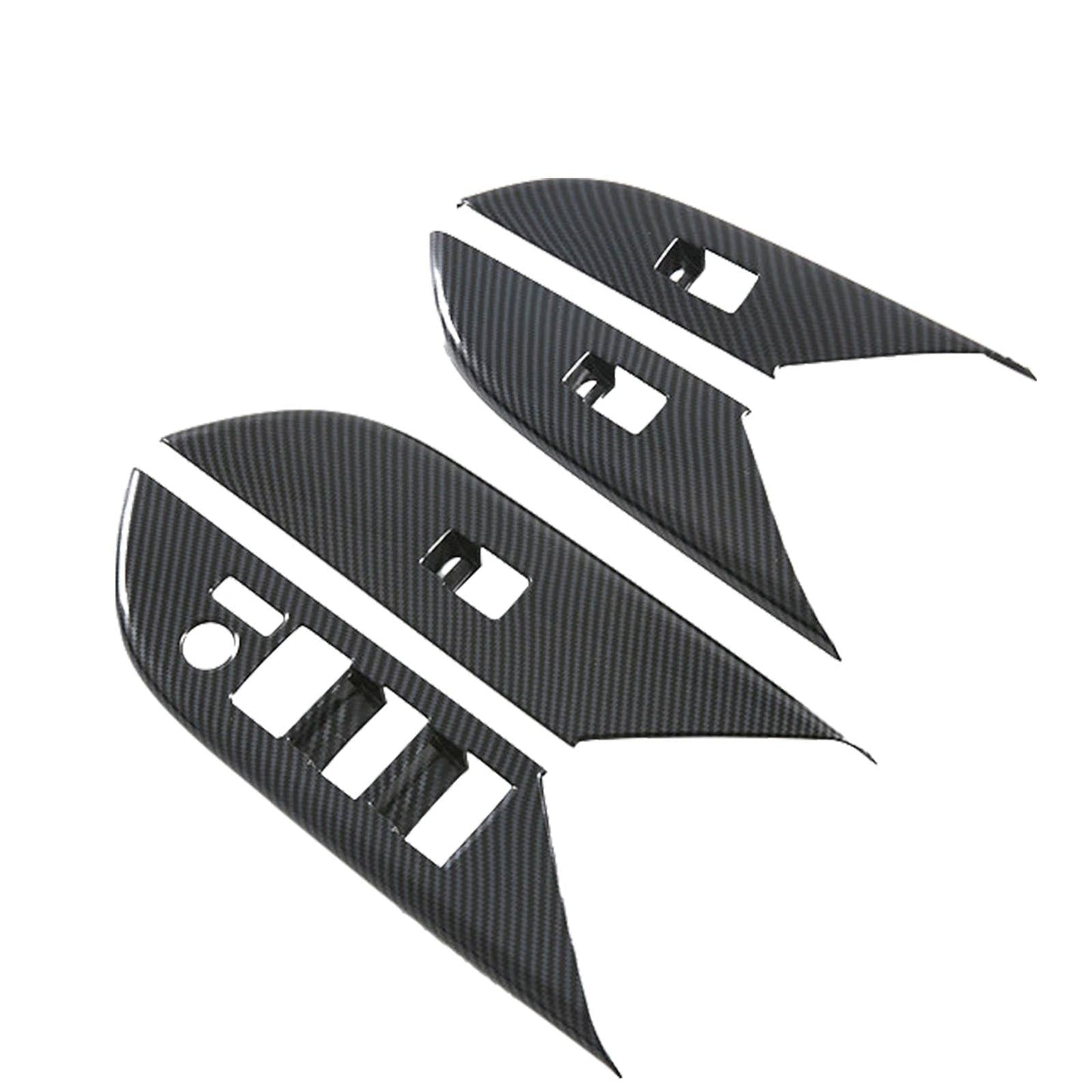 4PCS Window Lift Panel Cover Trim Sticker Suitable For Toyota Hilux Revo 2024-0