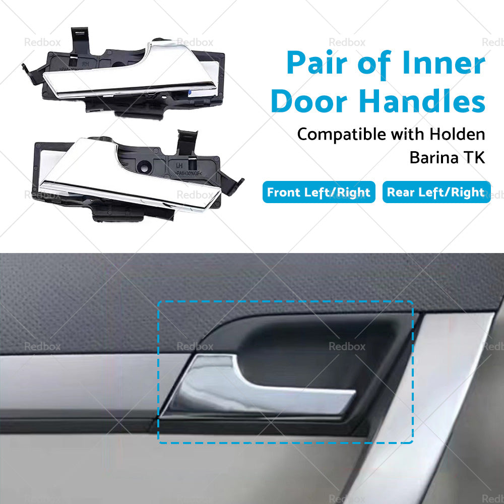 Front Rear Pair Left Right Inner Door Handle Suitable for Holden Barina TK 05-11-3