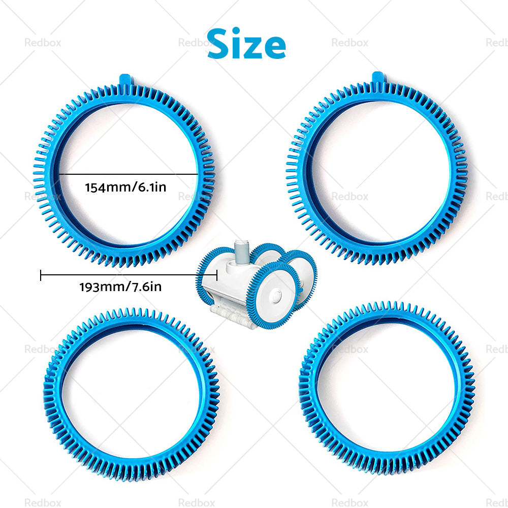 4pcs Front Tire  Standard Back Tyres For Pool Cleaner or Hayward Aquanaught-3