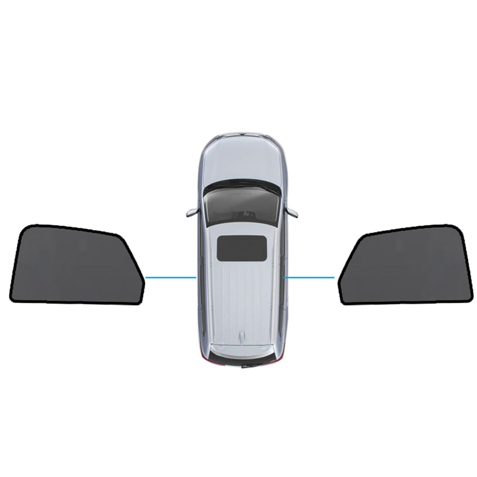 Magnetic Mesh Sun Blind Shades Suitable for Audi Q5 FY 2017-2025 On Front Rear-2