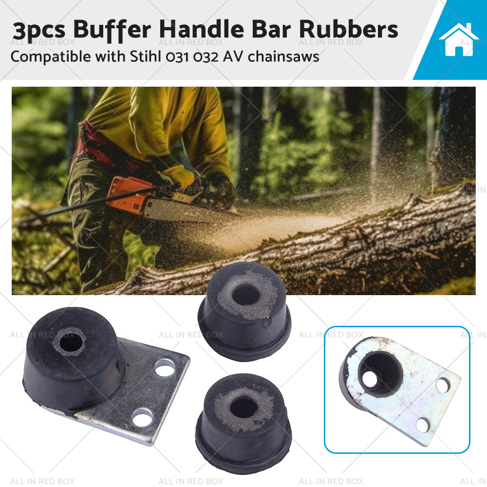 3PCS Buffer Handle Bar Rubber Suitable for Stihl 031 032 AV Chainsaw-0