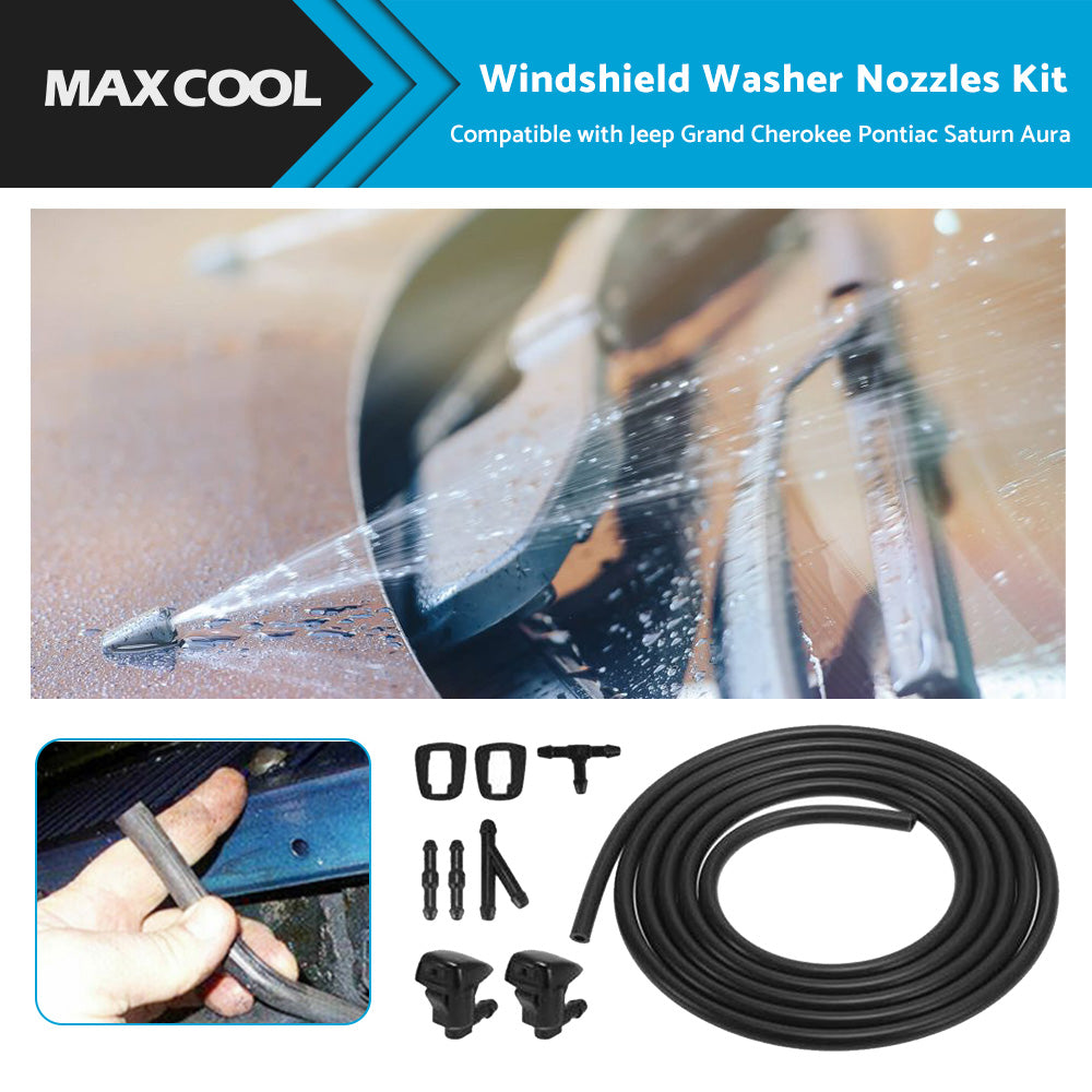 Front Windshield Washer Nozzles Kit Suitable for Jeep Grand Cherokee WK2-4