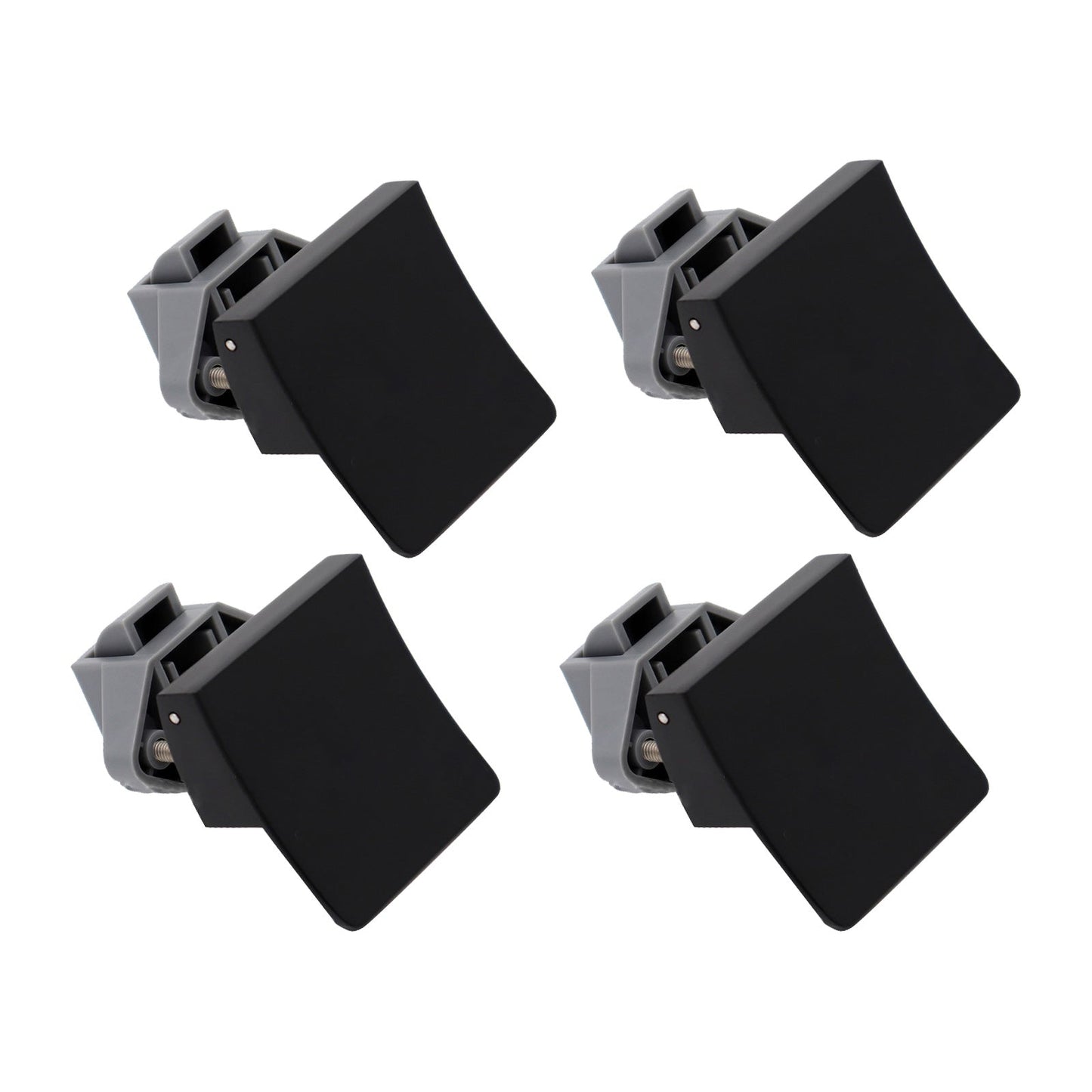 4x Square Handle Push Locks Suitable For Caravan RV Marine Door & Cupboard Latch-0