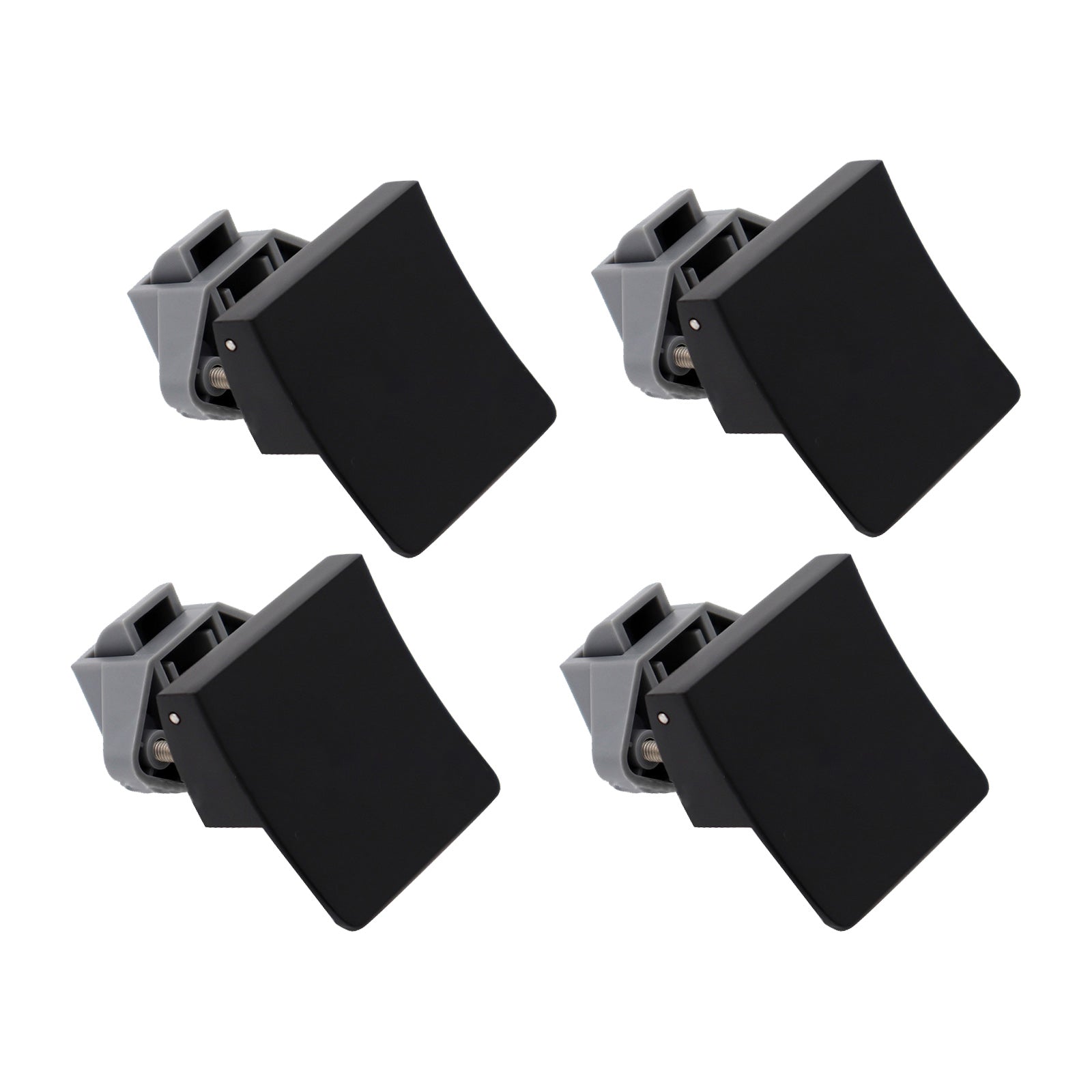 4x Square Handle Push Locks Suitable For Caravan RV Marine Door & Cupboard Latch-0
