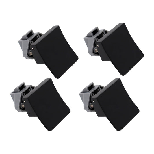 4x Square Handle Push Locks Suitable For Caravan RV Marine Door & Cupboard Latch-0