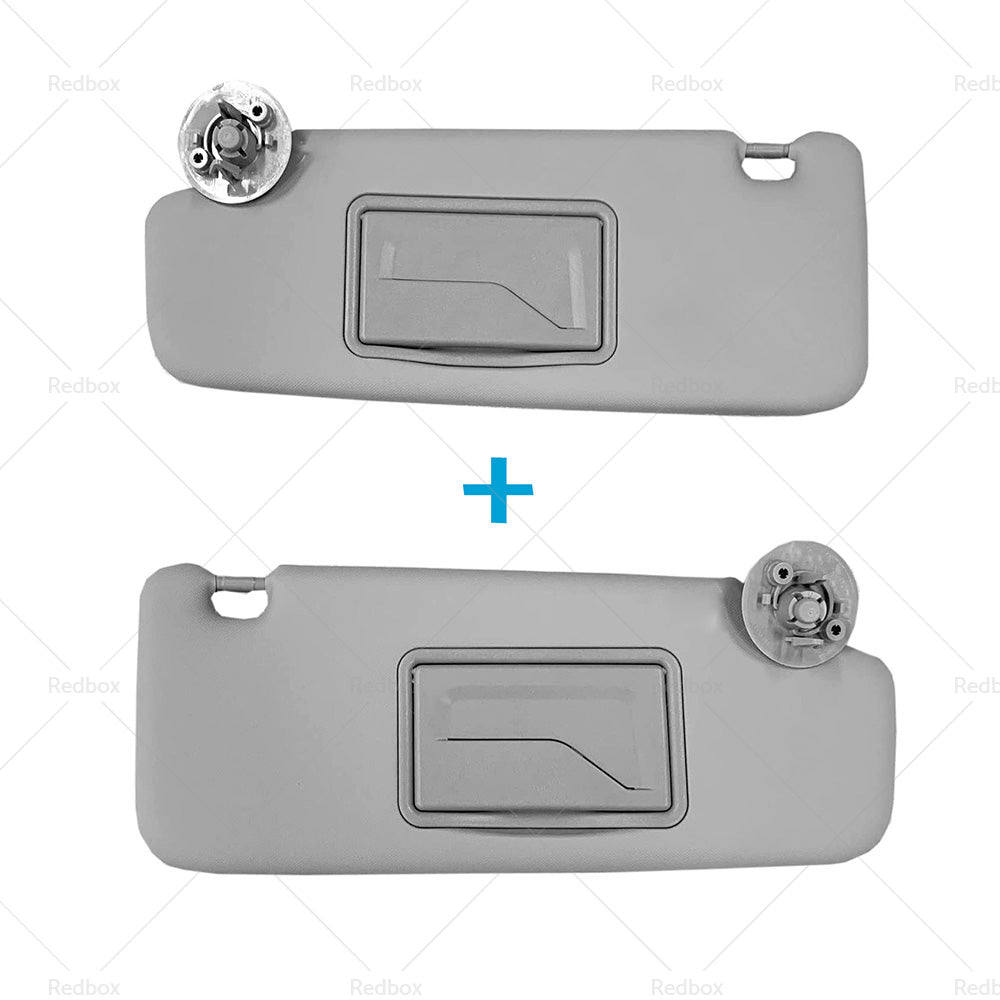 Pair Sun Visor Left Right Suitable For Holden Barina TM 2011-2018 Grey-2