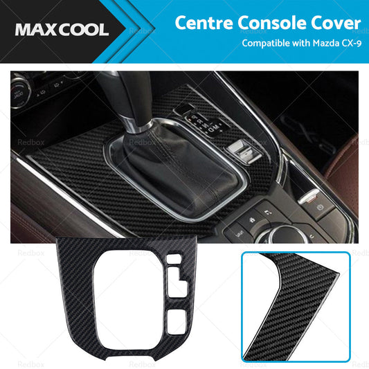 Carbon Fibre Centre Console Gear Shift Cover Frame Suitable for Mazda CX-9 16-22-1