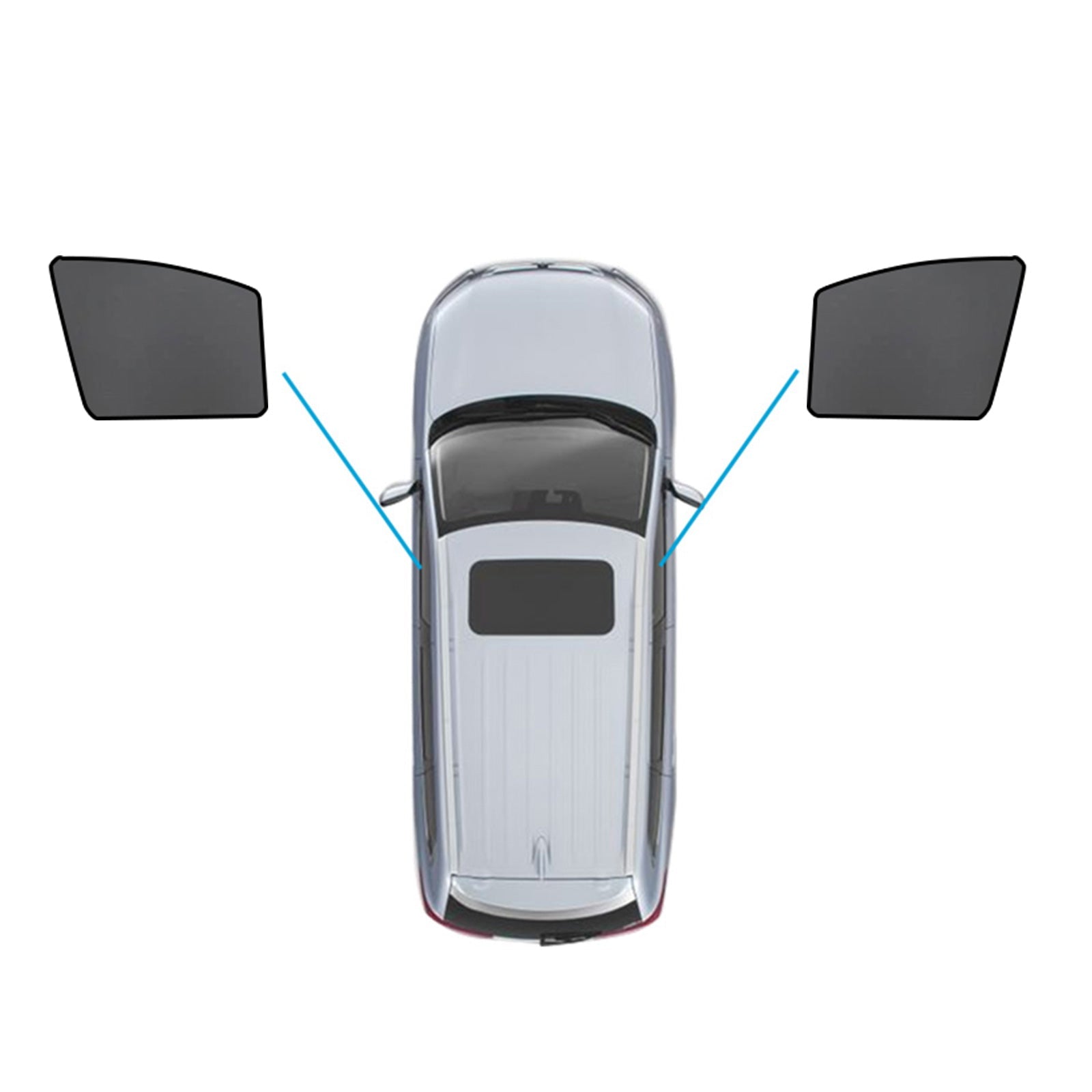 Car Magnetic Mesh Sun Blind Shade Suitable for Suitable for Holden Captiva 06-17-0