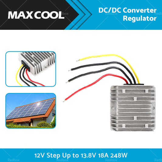 DC or DC Power Supply Converter Regulator 12V Step Up to 13.8V 18A 248W Waterproof-1