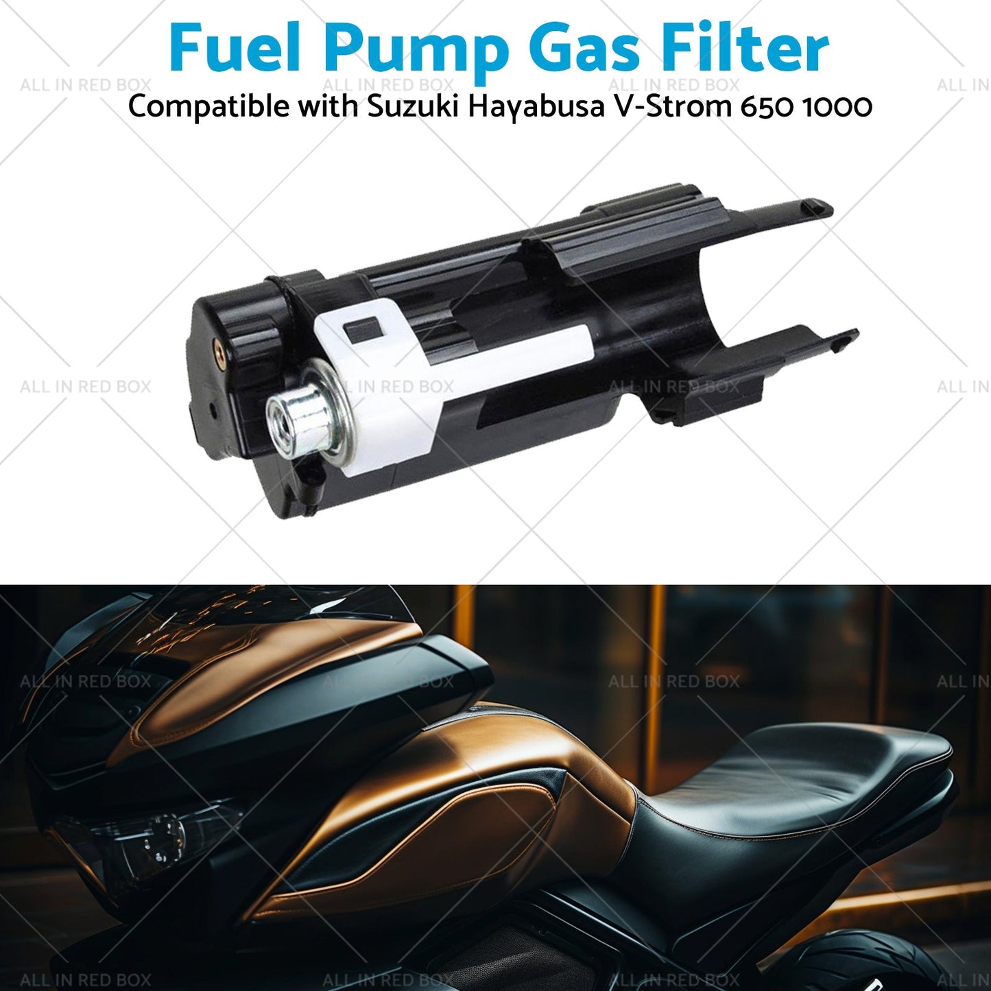 1x Fuel Pump Gas Filter Suitable for Suzuki Hayabusa V-Strom 650 1000 2002-2012-4