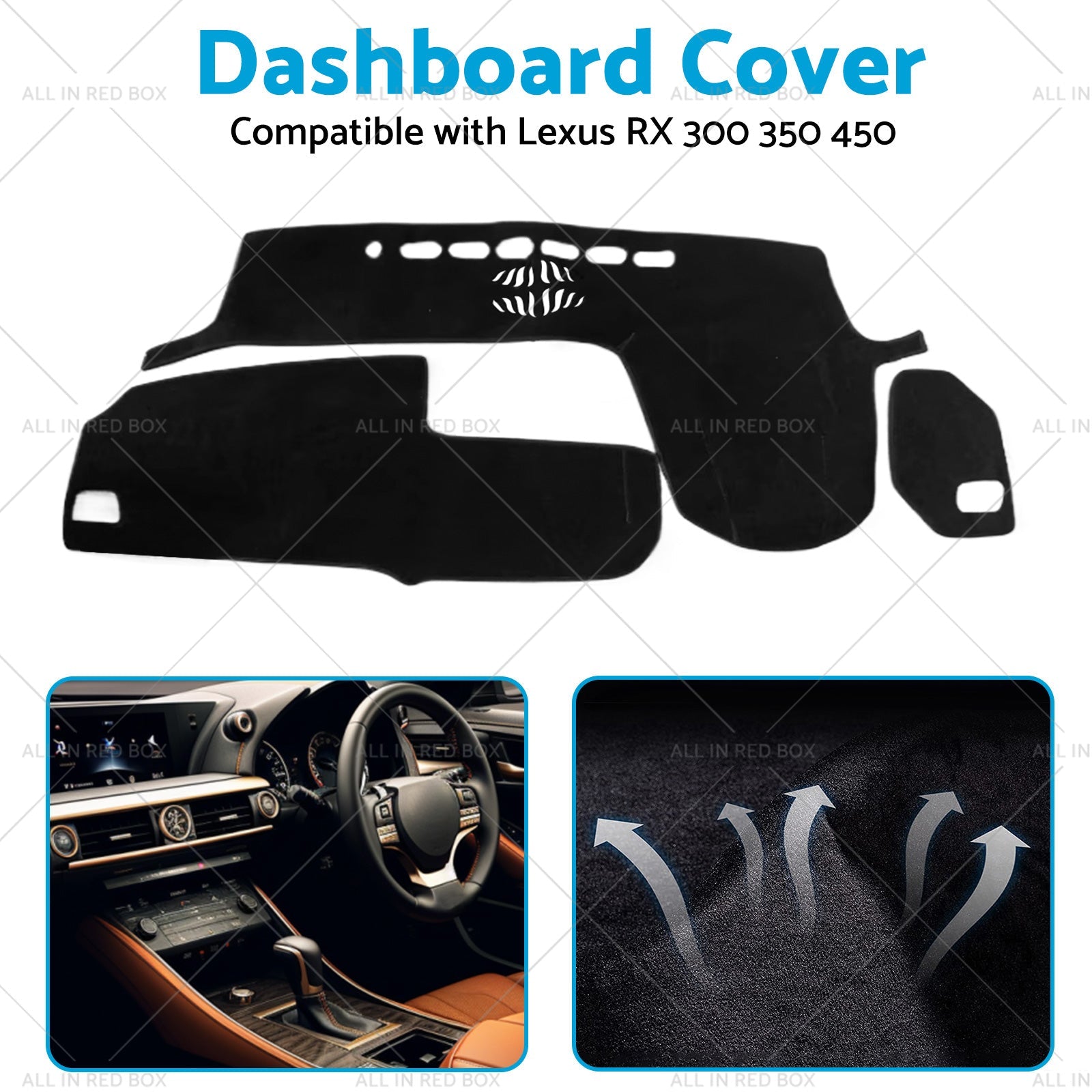 Dash Mat Carpet Suitable for Lexus RX 2016-2019 300 350 450 Dashboard Cover-4