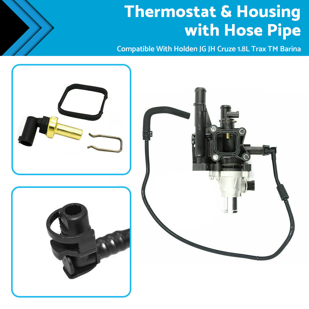 Thermostat  and  Housing with Hose Pipe Suitable For Holden JG JH Cruze 1. 8L Trax TM-0