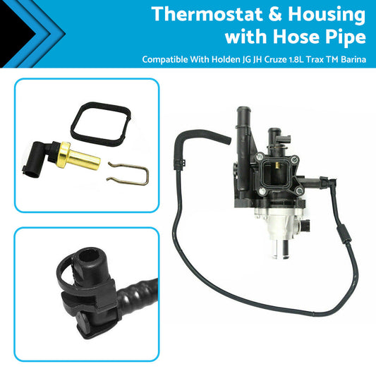 Thermostat  and  Housing with Hose Pipe Suitable For Holden JG JH Cruze 1. 8L Trax TM-0