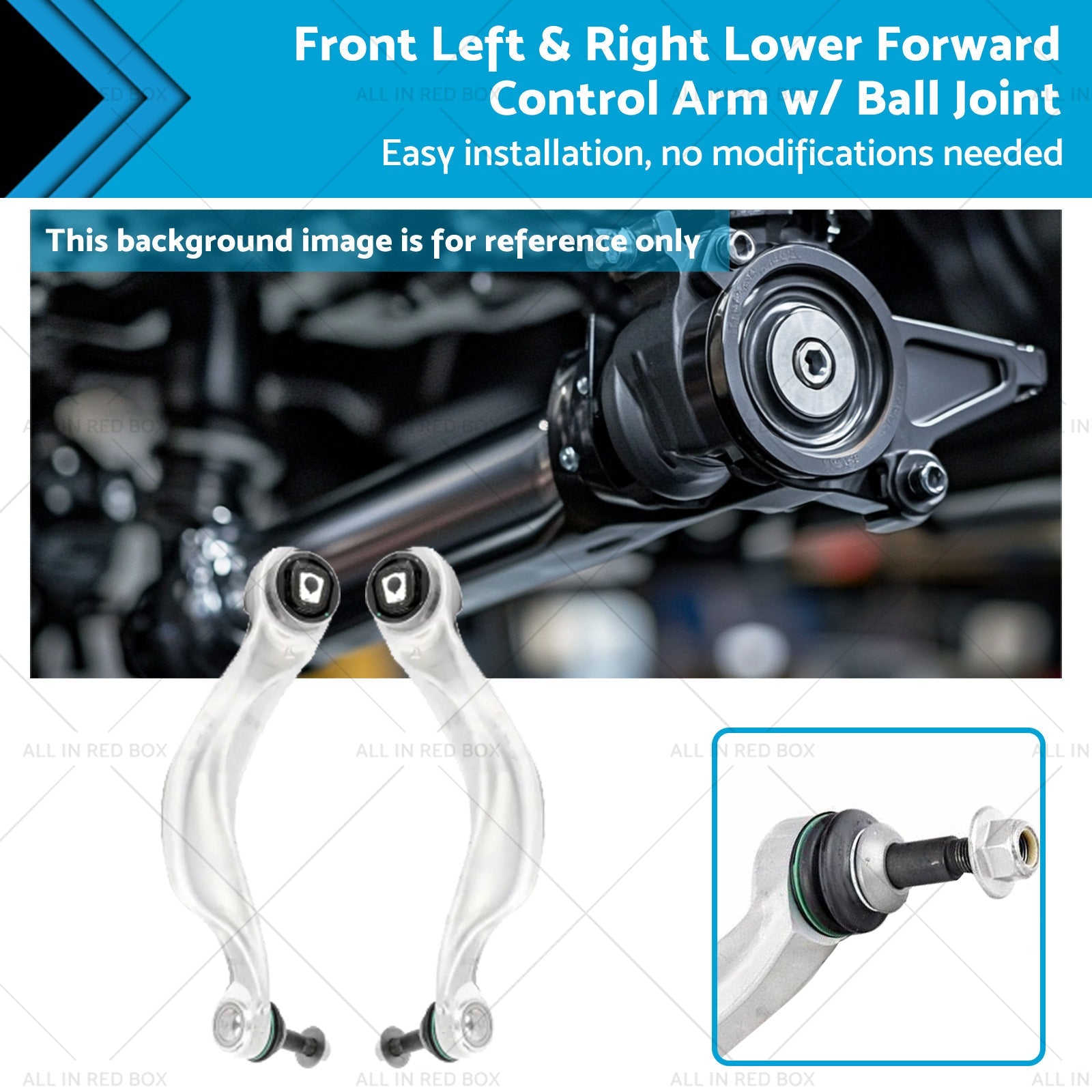 Front LH+RH Lower Forward Control Arm w/ Ball Joint Suitable for BMW 535i 650i-2