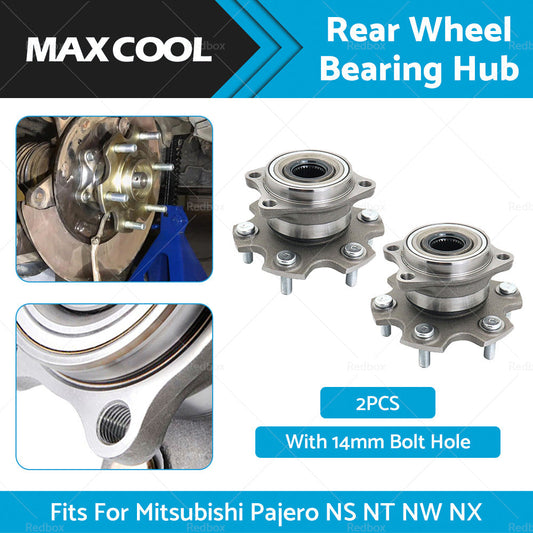 2x Rear Wheel Bearing Hub Fit For Mitsubishi Pajero NS NT NW NX 14mm Bolt Hole-1