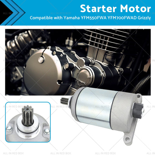 Starter Motor Suitable Yamaha YFM550FWA Grizzly 550 09-15 YFM700 EPS-Hunter-0