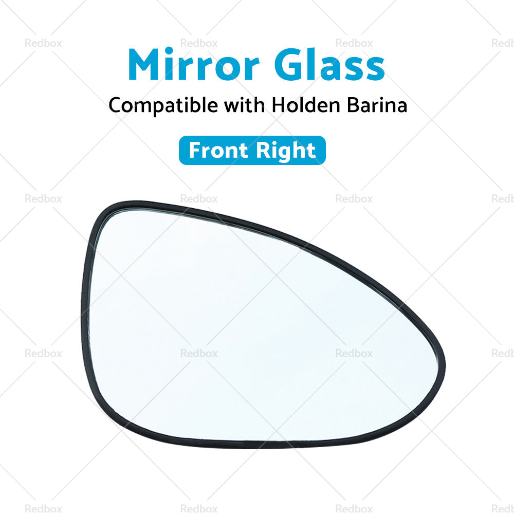 Right Side Mirror Glass Suitable for Holden Barina 2011-ON Heated Convex Base-1