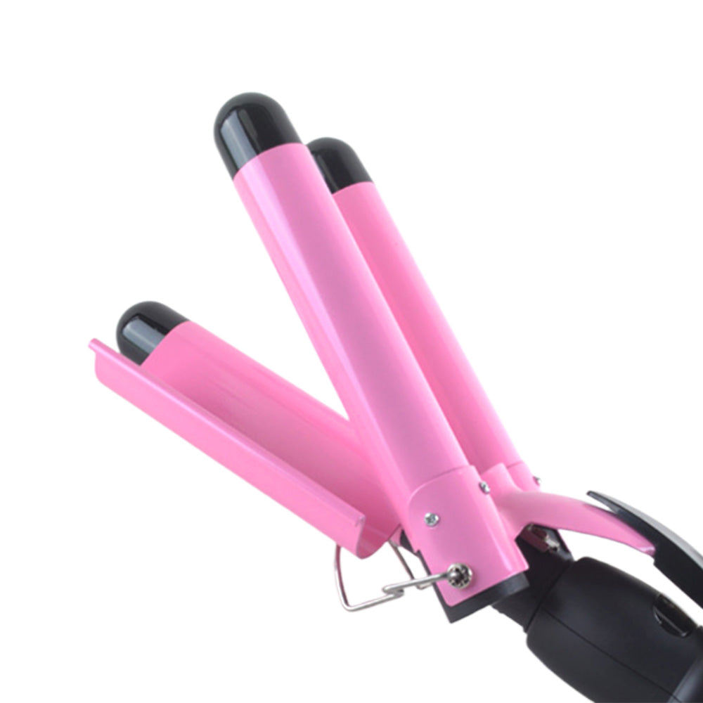 25mm Ceramic Triple Barrel Hair Curler Curling Iron Wave Wand Salon Styler-2